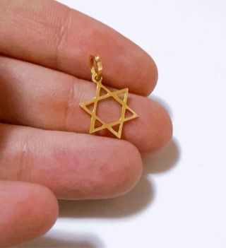 Ciondolo Stella di David oro 18kt 750