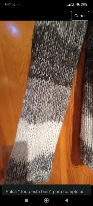 Jersey rayas lana gris y blanco