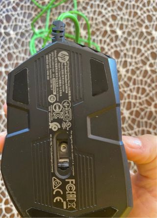 Mouse Gaming HP Nero e Verde