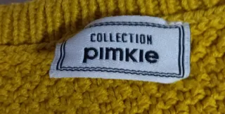 Jersey punto manga larga mujer amarillo