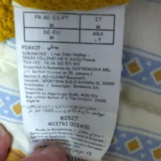 Jersey punto manga larga mujer amarillo