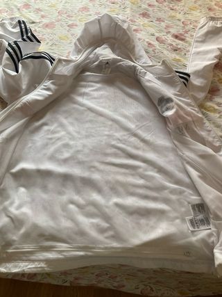 Chaqueta Adidas Real Madrid Blanca Naranja