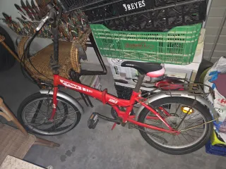 Bicicleta plegable F-Park roja