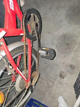 Bicicleta plegable F-Park roja