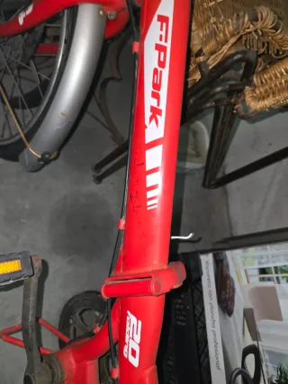 Bicicleta plegable F-Park roja