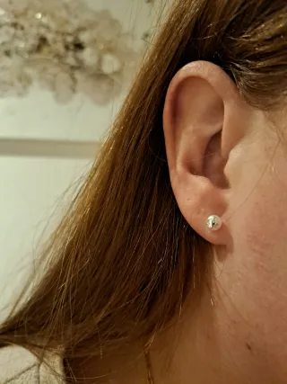 Pendientes Tous Perlas Plata.son los pequeños