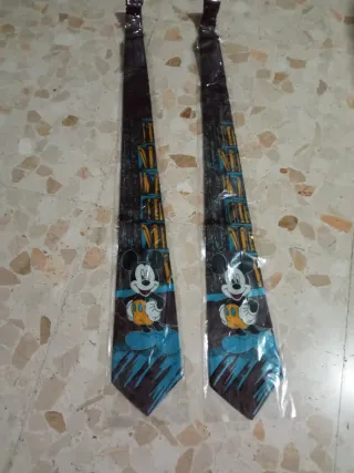 Lote 2 corbatas vintage Mickey Mouse Disney