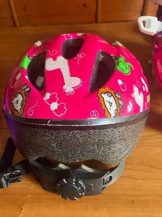 Patines infantiles Oxelo morado y rosa