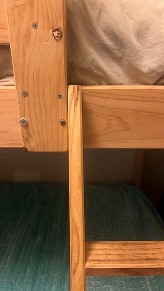 Cama litera madera natural de LUFE. Urge vender!