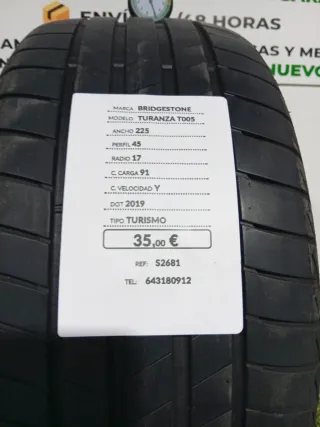 225 45 17 91Y BRIDGESTONE TURANZA T005