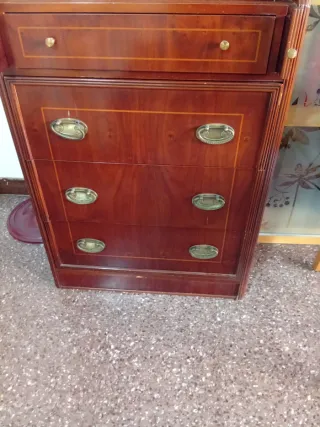 Mueble escritorio antiguo de madera