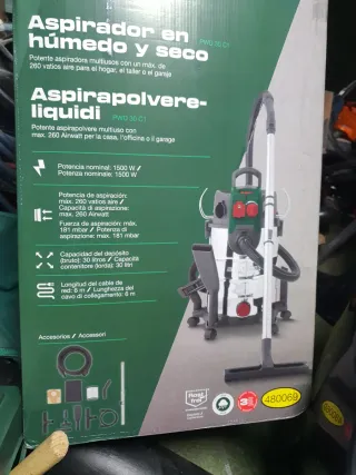 Aspiradora Parkside 1500w