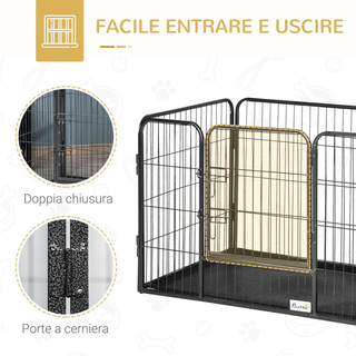 Box per Cani Recinzione in Metallo per Animali con