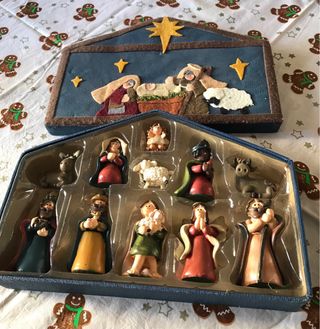 Presepe natalizio con scatola