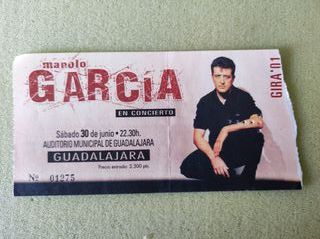 Antigua Entrada concierto Manolo García Gira '01