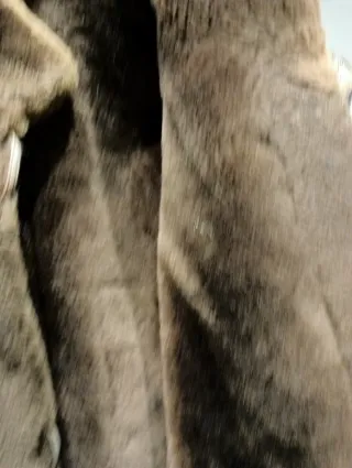 Chaquetón Piel Forro Entero Marrón Multicolor