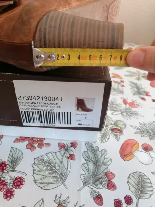 Botines de piel marrones talla 41