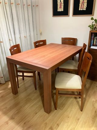 Mesa comedor extensible 140x90