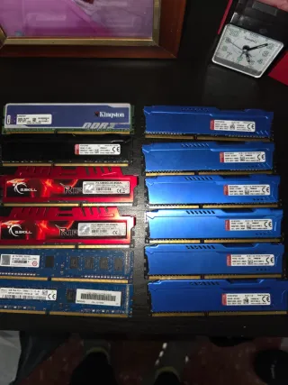 Lote Memorias RAM DDR3 G.Skill y Kingston