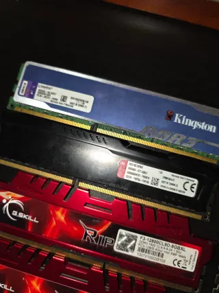 Lote Memorias RAM DDR3 G.Skill y Kingston