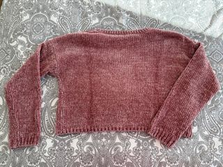 Jersey rosa de canalé Stradivarius