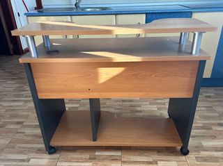 Mesa de estudio madera y metal