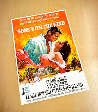 Póster de cine LO QUE EL VIENTO SE LLEVO