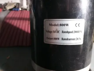 Motor Eléctrico 800W 36V DC