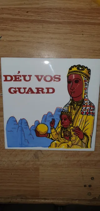 Azulejo Déu vos guard