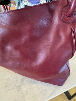 Bolso Loewe Granate Piel