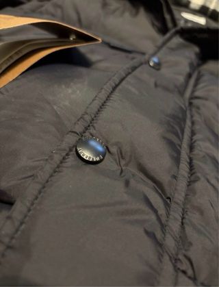 Abrigo Burberry Negro Plumas Nuevo