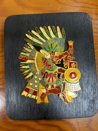 Placa Decorativa Estilo Azteca