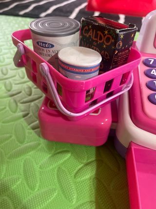 Caja Registradora Juguete Rosa con Accesorios