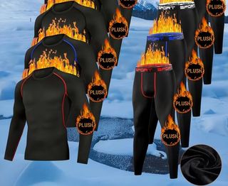 Conjunto Térmico Negro para Hombre