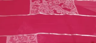 Chal largo semitransparente fucsia