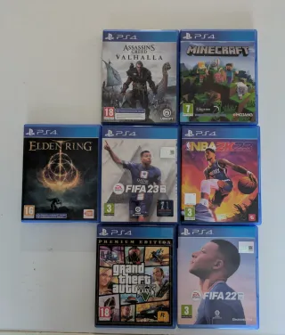 Colección Juegos PS4: Elden Ring, FIFA 23, GTA V..