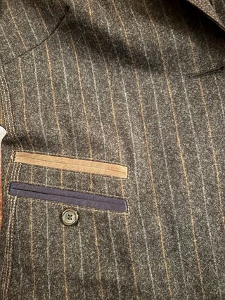 Giacca Brunello Cucinelli grigia gessata