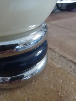 Lámpara de mesa vintage esfera cristal