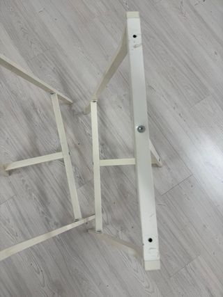 2 Caballetes Metálicos Blancos Ikea
