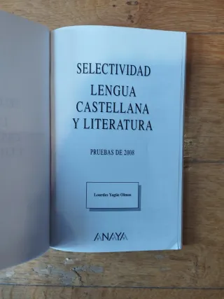 Lengua Castellana Y Literatura.