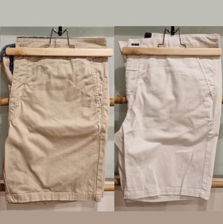 (XXL) 2 SHORT'S BEIGE (SPAGNOLO) Y BLANCO (MACSON)