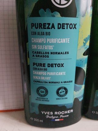 2x Yves Rocher Pureza Detox Shampoo