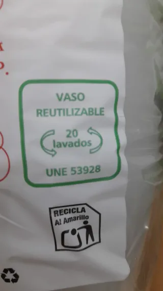 Vasos Plástico Reutilizables 600ml (240 unid)