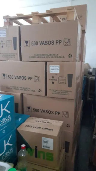 Vasos Plástico Reutilizables 600ml (240 unid)