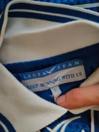 Completo calcio Legea blu