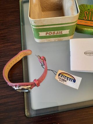 Reloj Fossil Correa Rosa Fucsia nuevo