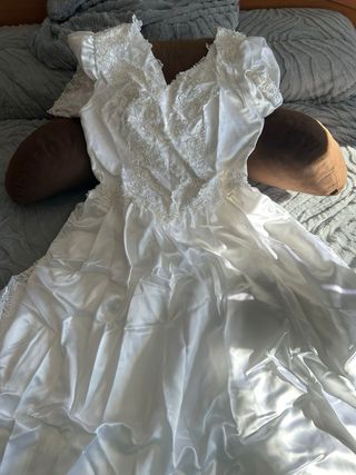 Vestido de Novia Cola Larga y Cancán