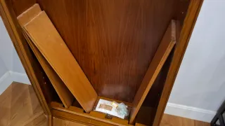 Vitrina Librería Madera Cristal