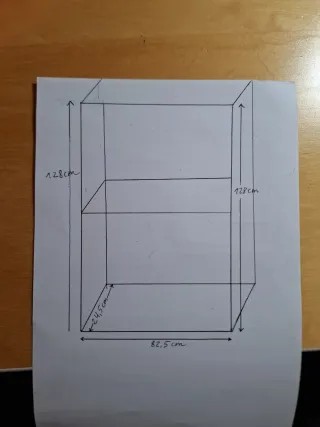 Vetrina Libreria in Legno con Porta in Vetro