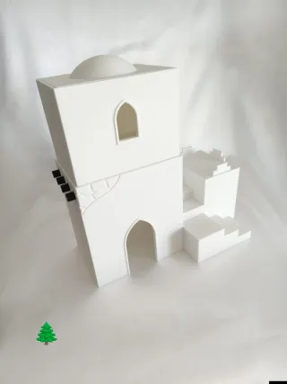 Casa  tipo 3 con doble altura para Playmobil